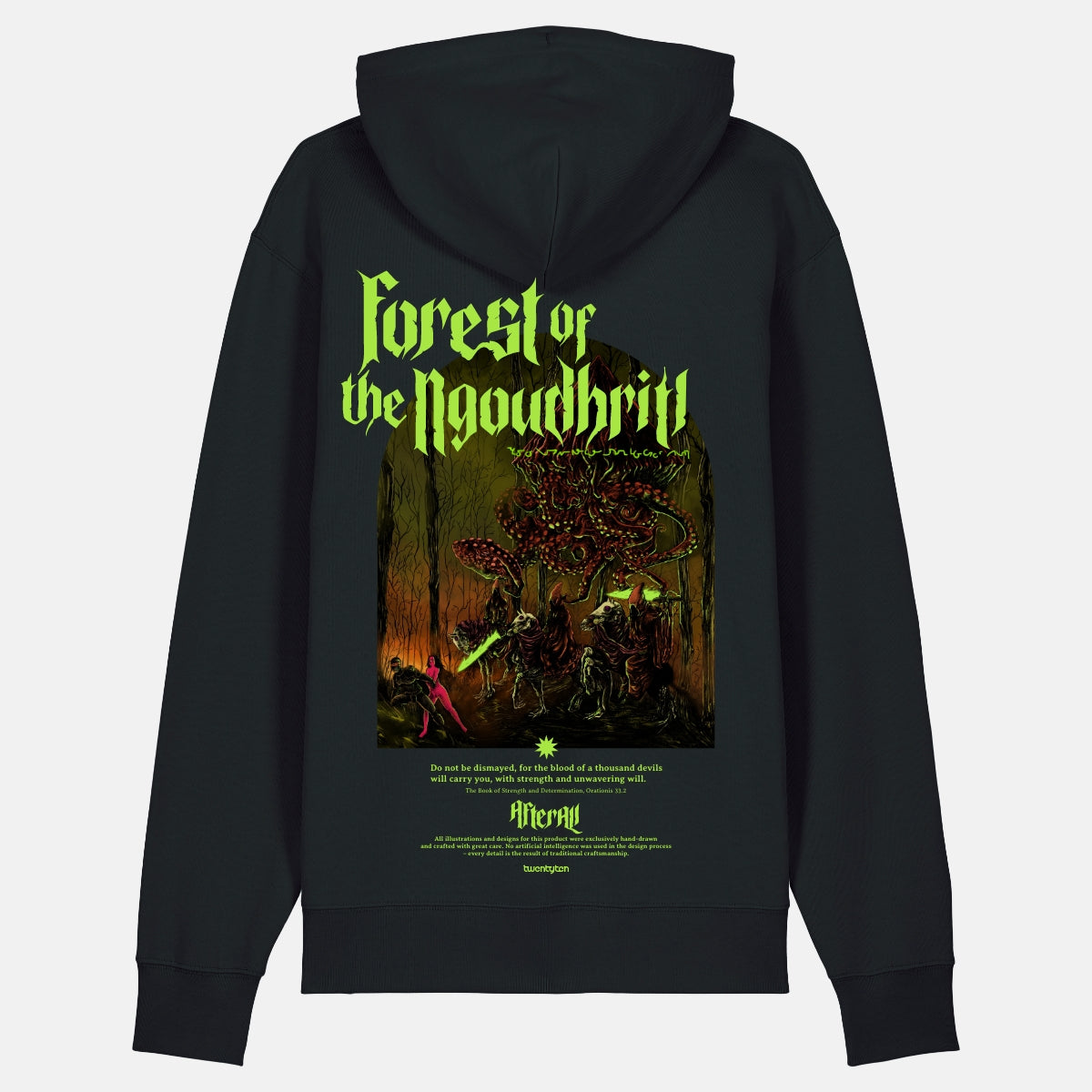 FOREST OF THE NGOUDHRITL SKATE STREETWEAR HOODIE