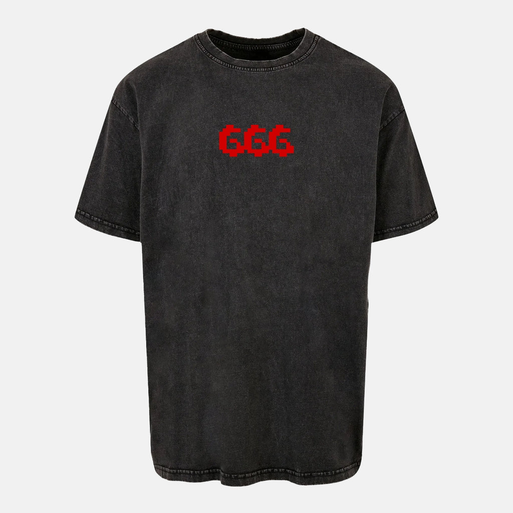 RISE DEFY CONQUER ACID WASHED HEAVY OVERSIZE T-SHIRT
