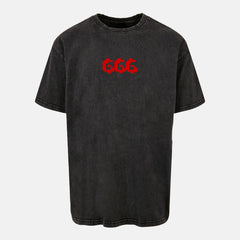 RISE DEFY CONQUER ACID WASHED HEAVY OVERSIZE T-SHIRT