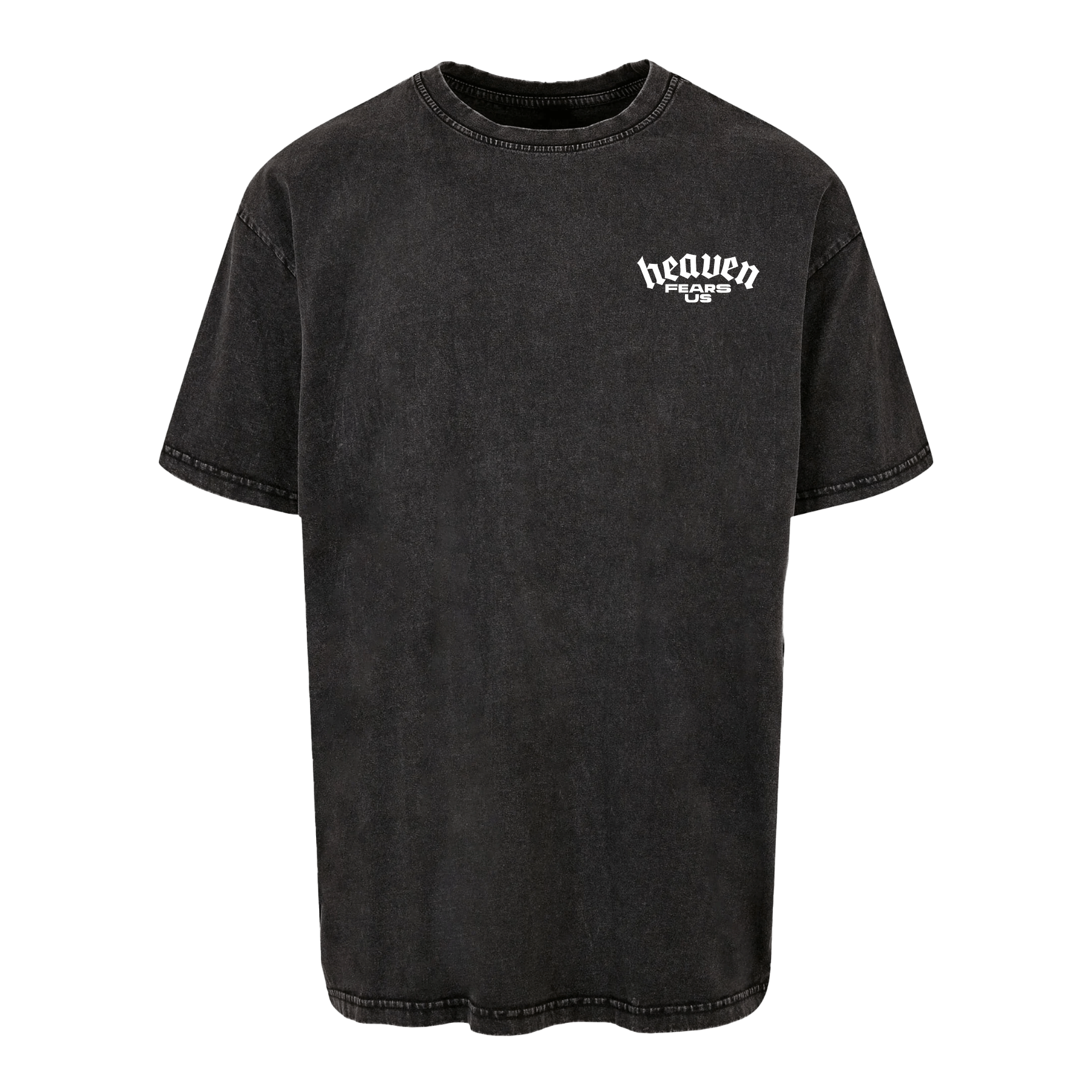 HEAVEN FEAR US ACID WASHED HEAVY OVERSIZE T-SHIRT
