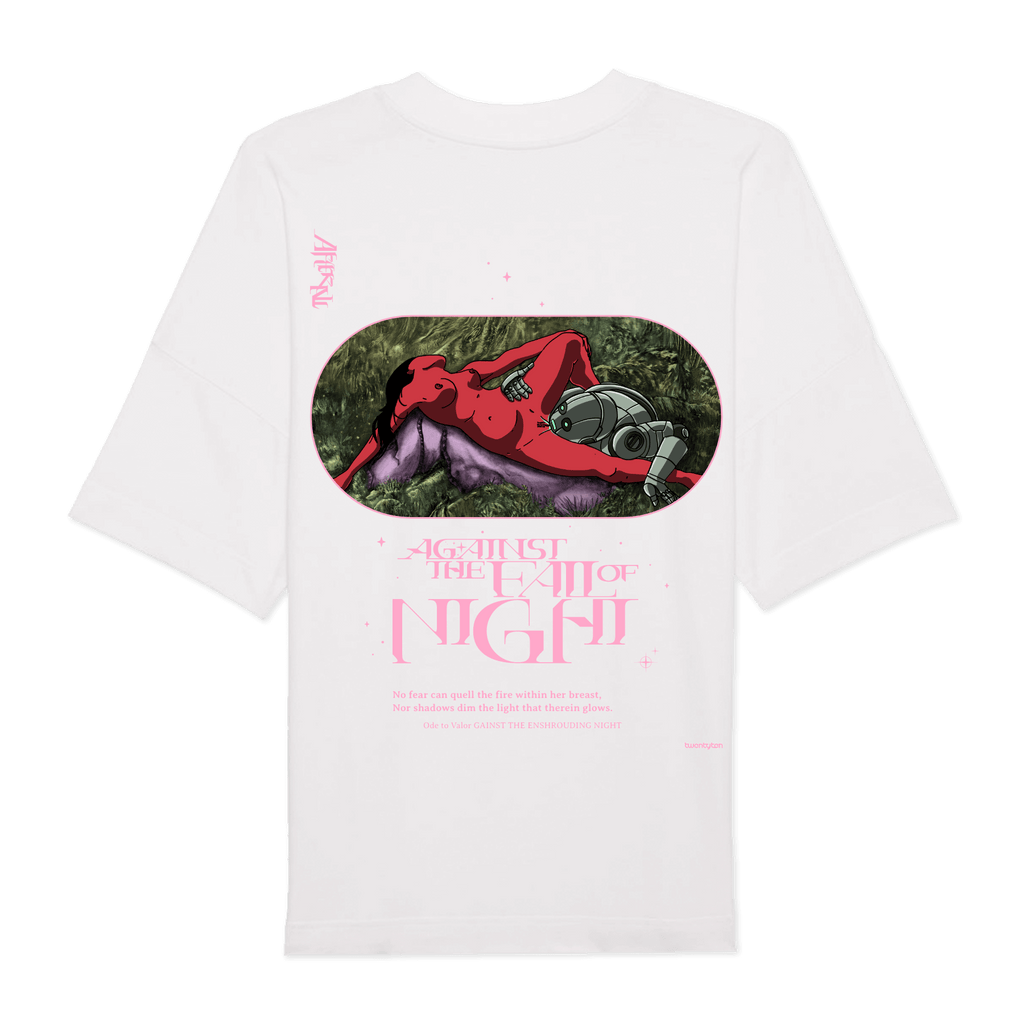 AGAINST THE FALL OF NIGHT II WHITE HEAVYWEIGHT T-SHIRT