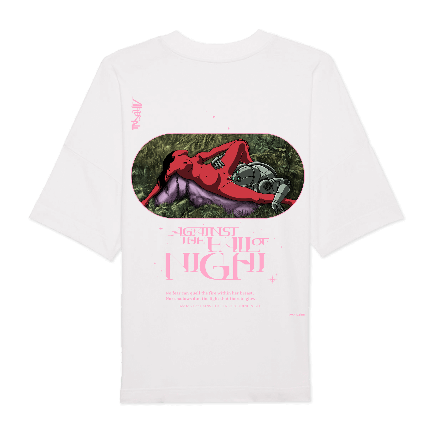 AGAINST THE FALL OF NIGHT II WHITE HEAVYWEIGHT T-SHIRT