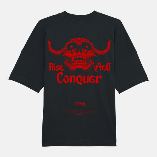 RISE DEFY CONQUER HEAVYWEIGHT STREETWEAR TSHIRT