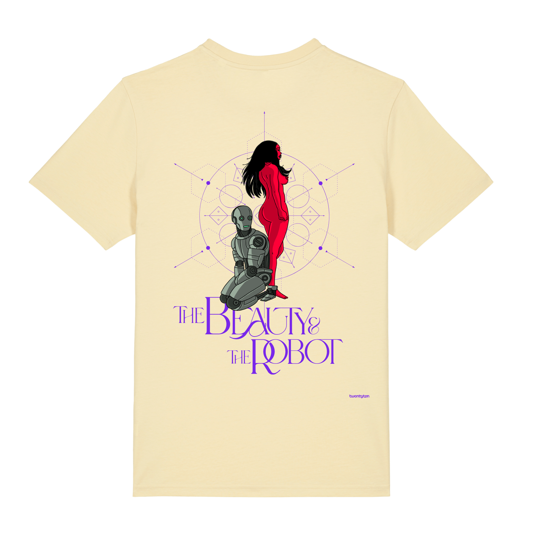THE BEAUTY AND THE ROBOT V BUTTER CLASSIC T-SHIRT