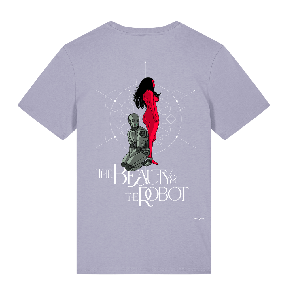 THE BEAUTY AND THE ROBOT IV LAVENDEL CLASSIC T-SHIRT