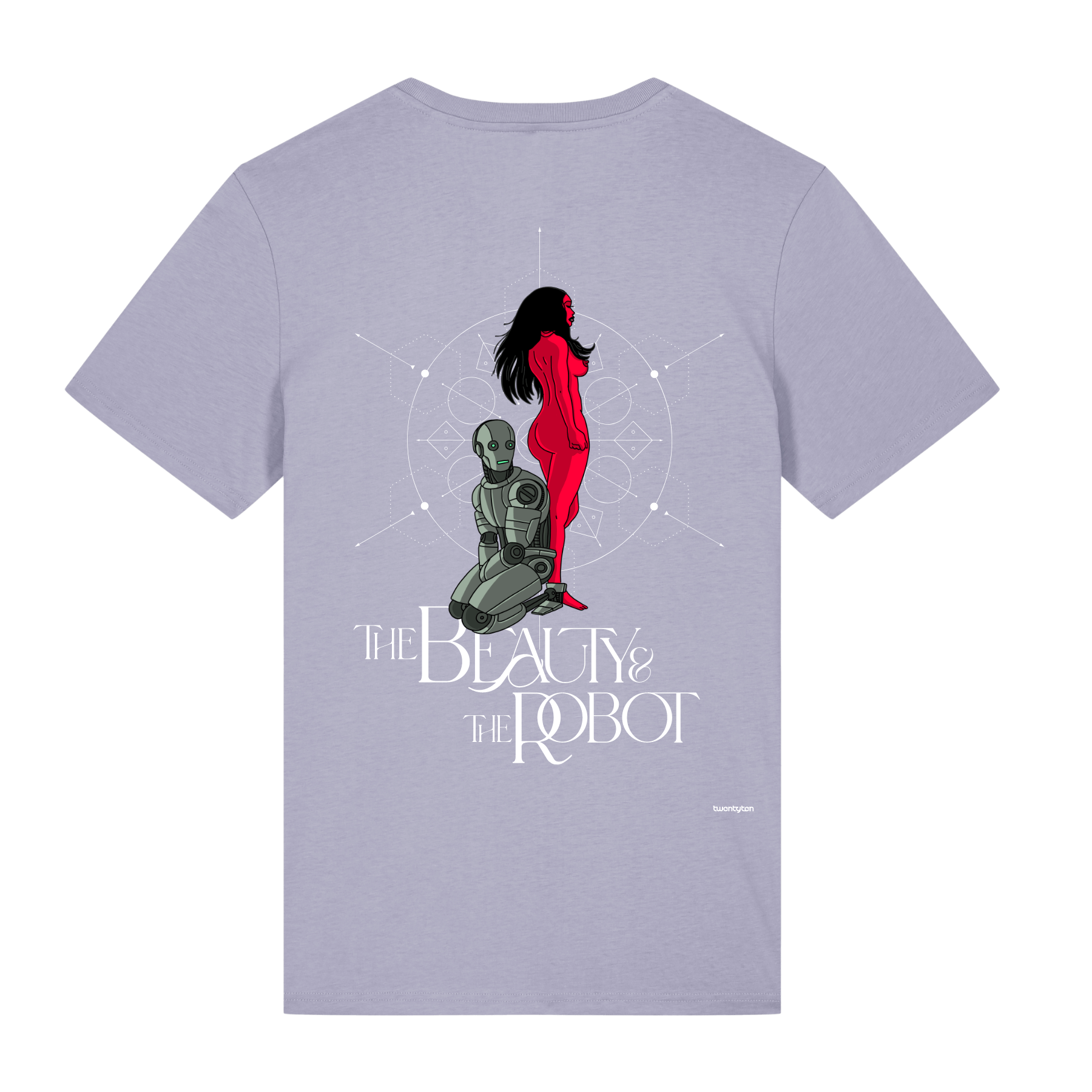 THE BEAUTY AND THE ROBOT IV LAVENDEL CLASSIC T-SHIRT