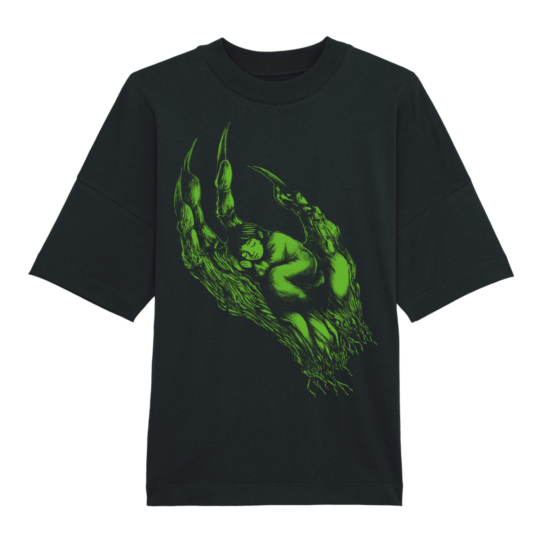 HINZ HAND BLACK HEAVYWEIGHT T-SHIRT