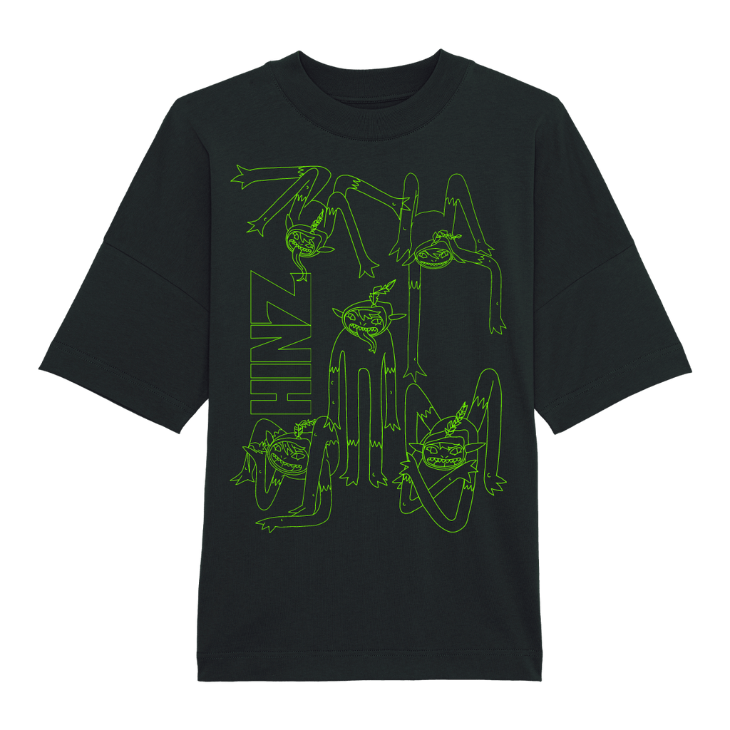 HINZ YOGA BLACK HEAVYWEIGHT T-SHIRT
