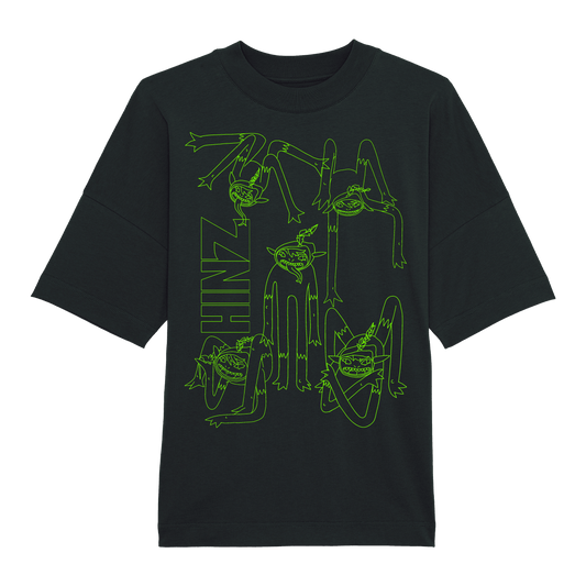 HINZ YOGA BLACK HEAVYWEIGHT T-SHIRT