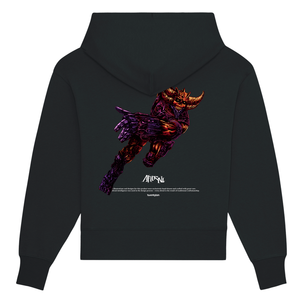 HEAVEN FEAR US BLACK SHORT HOODIE