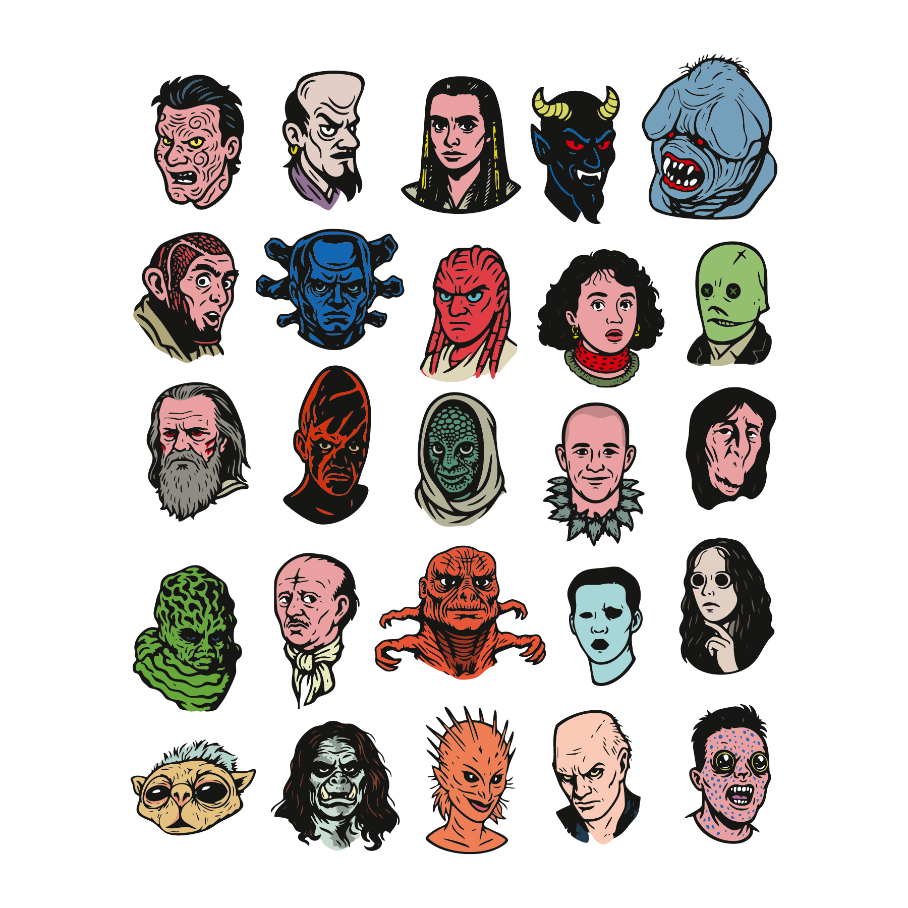 WE ARE ALL MONSTERS CLASSIC T-SHIRT VINTED WHITE