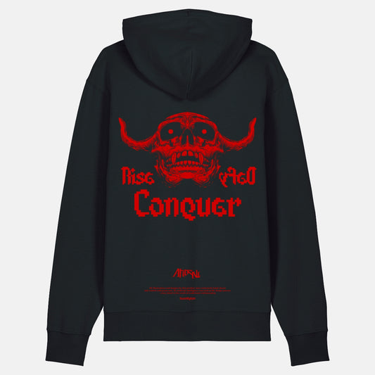 RISE DEFY CONQUER SKATE STREETWEAR HOODIE