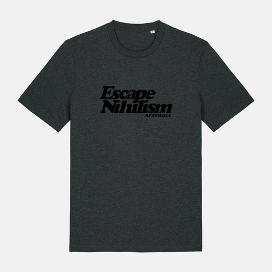 ESCAPE NIHILISM CLASSIC DARK HEATHER GREY TSHIRT