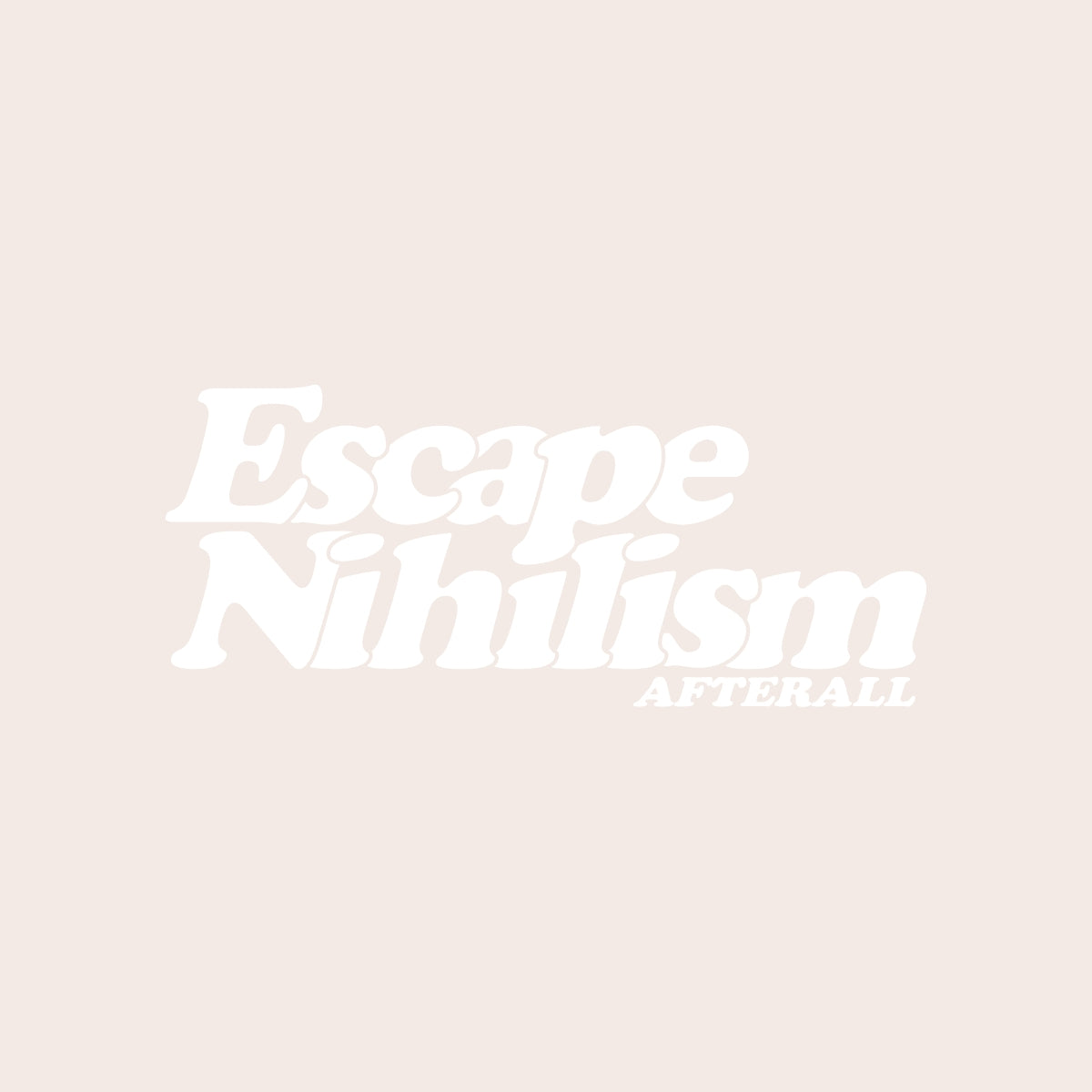 ESCAPE NIHILISM CLASSIC VINTED WHITE T-SHIRT