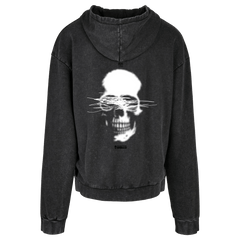 NEXT LEVEL HORROR BLUR ACID WASHED OVERSIZE HOODIE