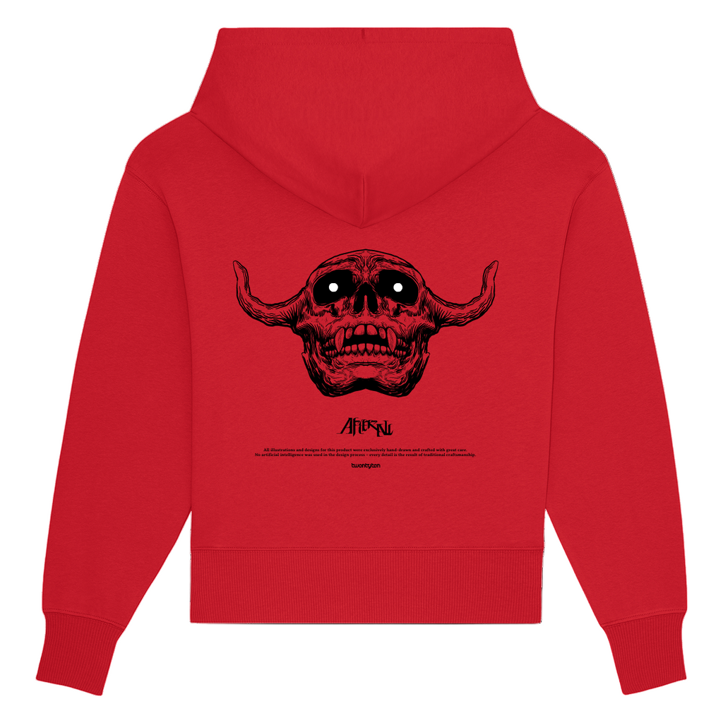 RISE DEFY CONQUER SHORT HOODIE RED