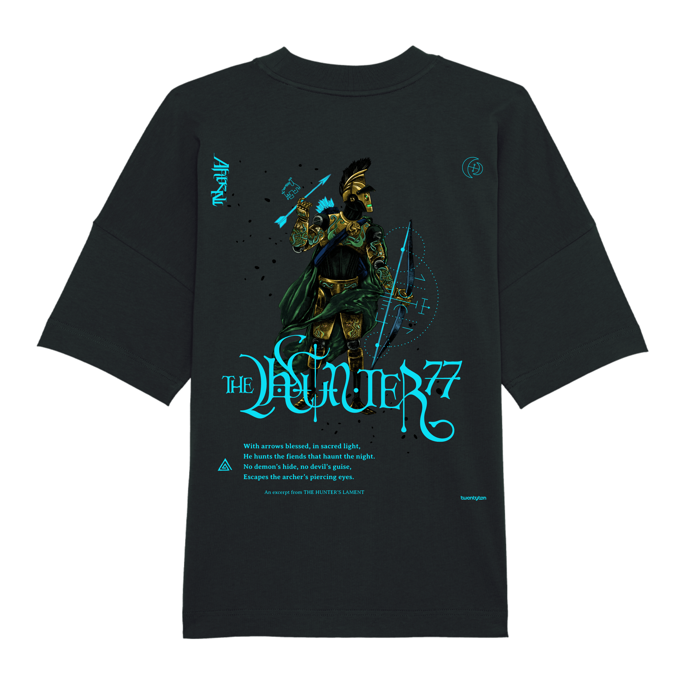 THE HUNTER 77 I BLACK HEAVYWEIGHT T-SHIRT