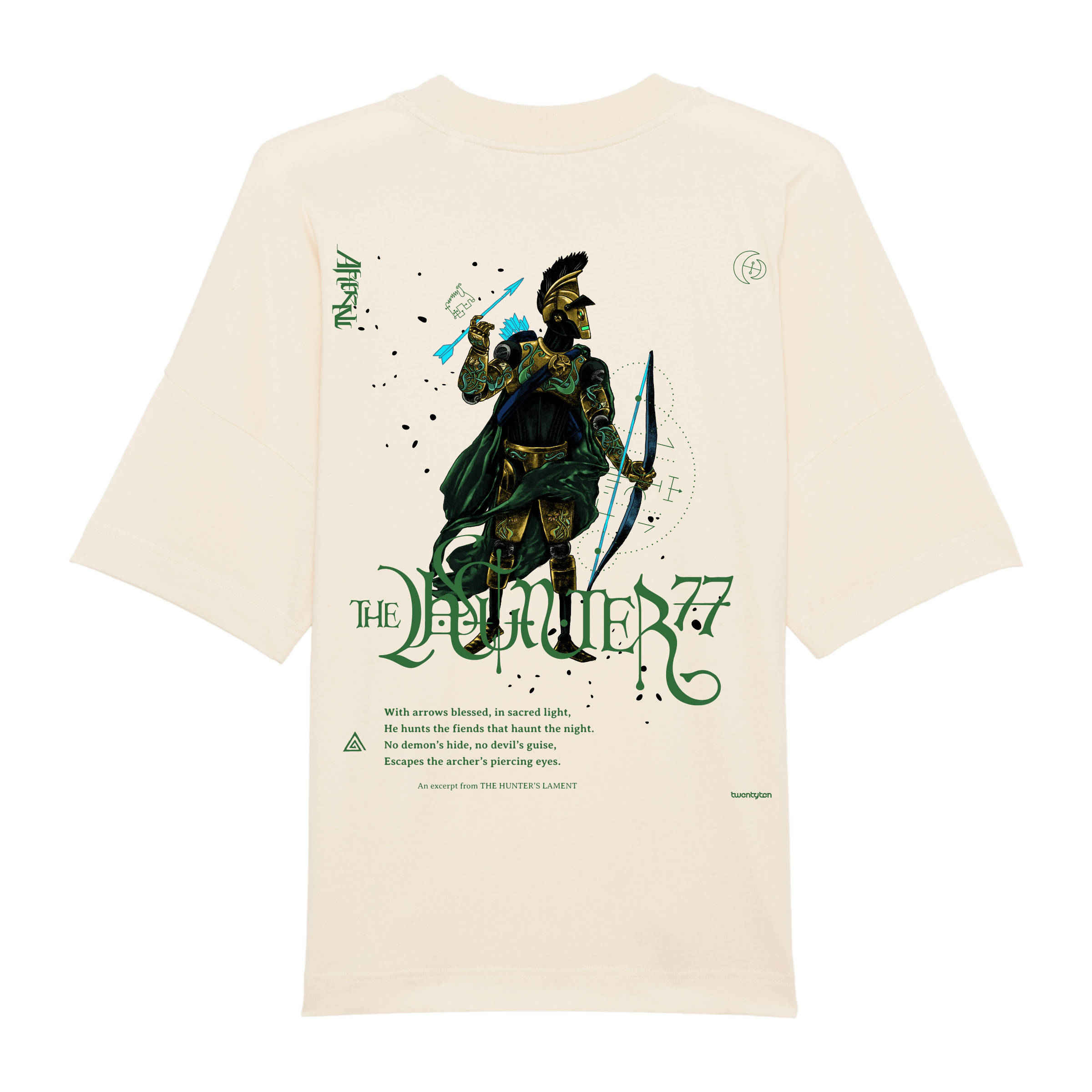 THE HUNTER 77 II VINTED WHITE HEAVYWEIGHT T-SHIRT