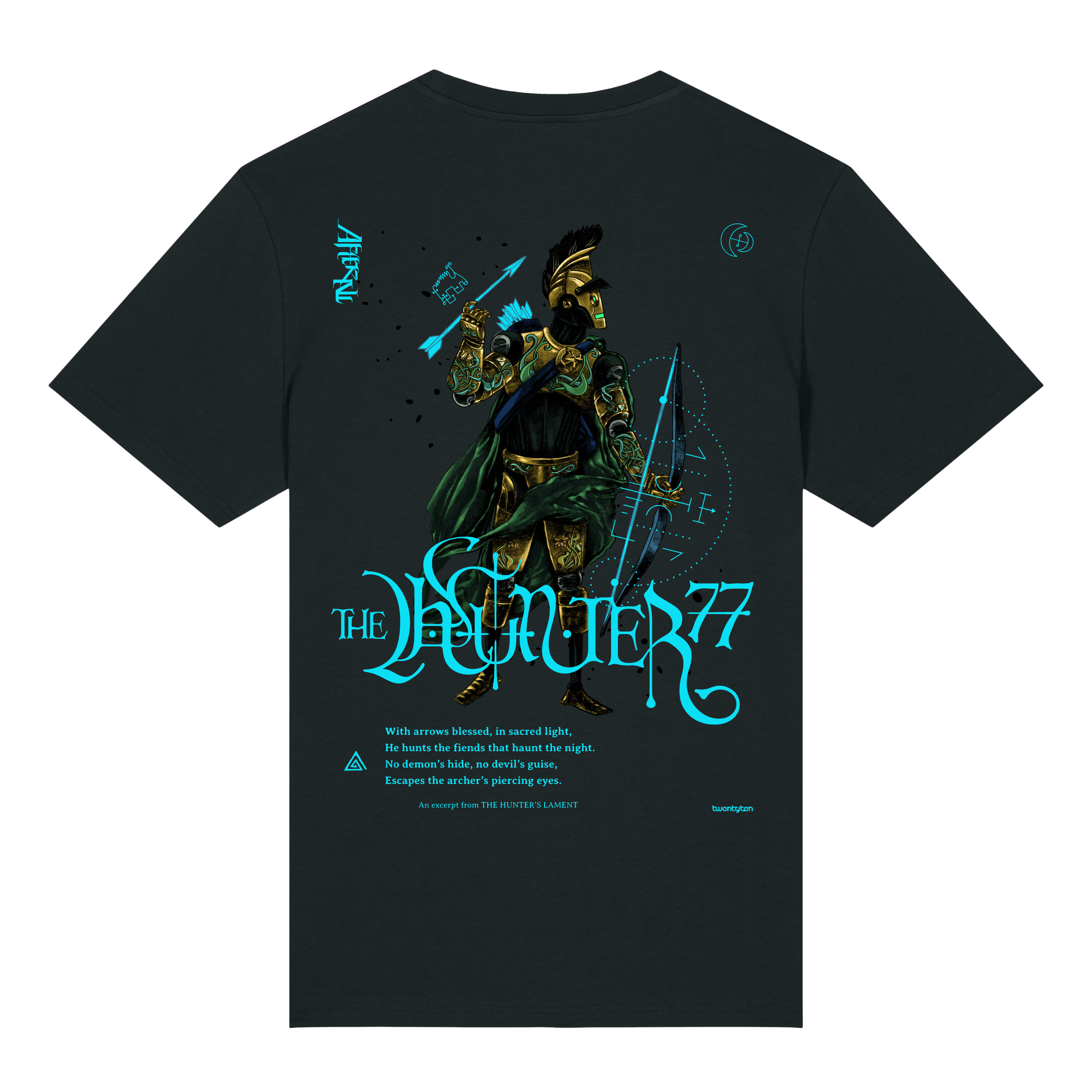 THE HUNTER 77 III BLACK CLASSIC T-SHIRT