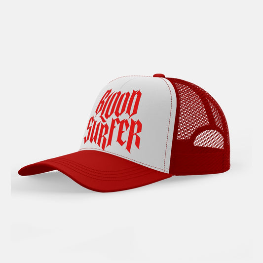 BLOOD SURFER TRUCKER CAP RED