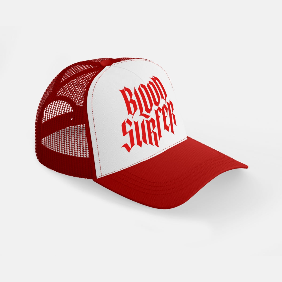 BLOOD SURFER TRUCKER CAP RED