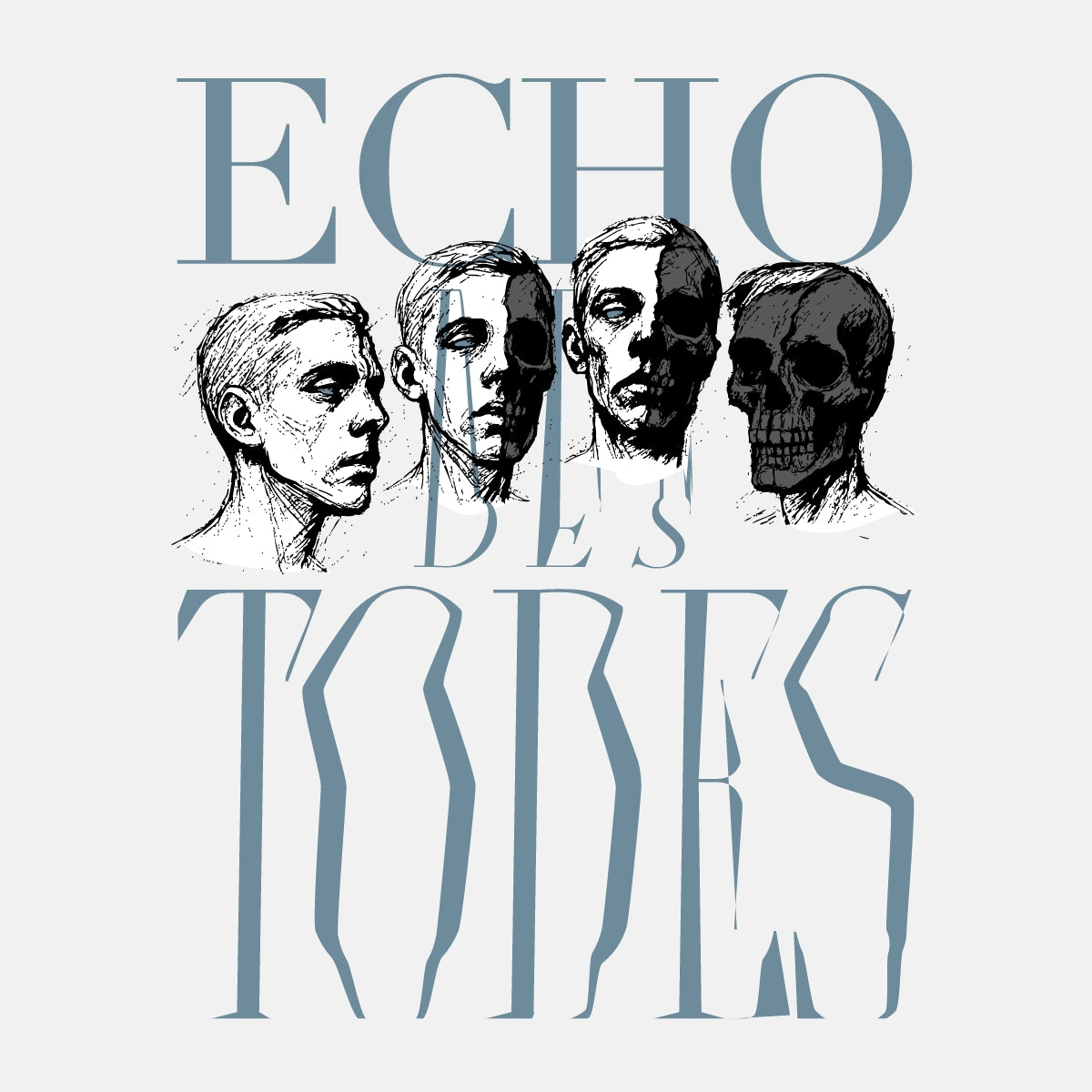 ECHO DES TODES CLASSIC T-SHIRT VINTED WHITE
