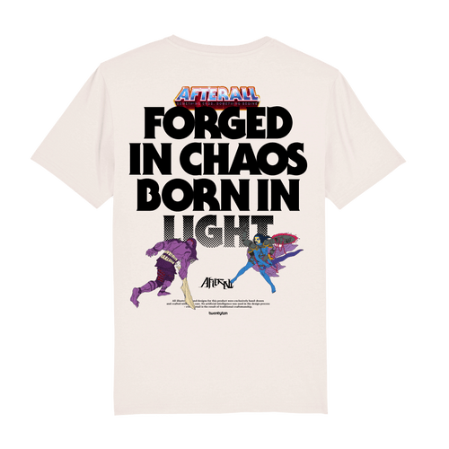 AFTERALL FORGED IN CHAOS CLASSIC VINTED WHITE T-SHIRT