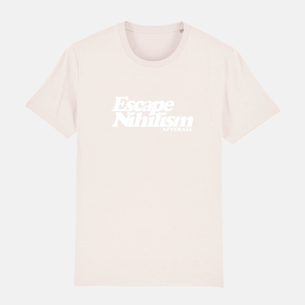 ESCAPE NIHILISM CLASSIC VINTED WHITE T-SHIRT
