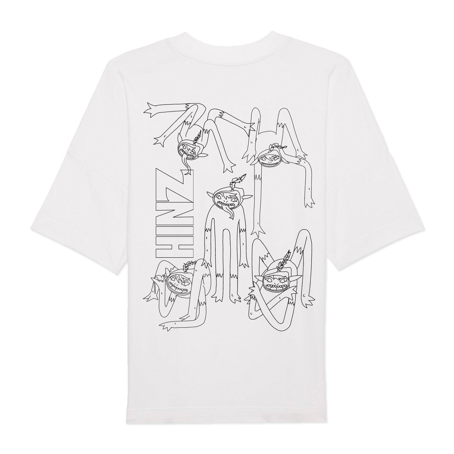 HINZ YOGA WHITE HEAVYWEIGHT T-SHIRT