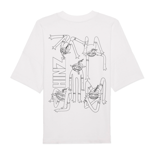 HINZ YOGA WHITE HEAVYWEIGHT T-SHIRT